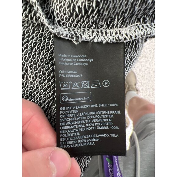 H&M Divided Jacquard Knit Aztec Kimono Cardigan Size XS Black Gray Boho Layers - Picture 4 of 6